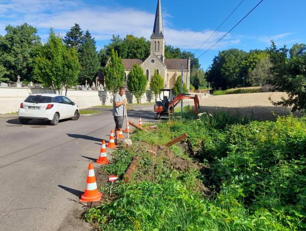 Travaux aux abords de l'église