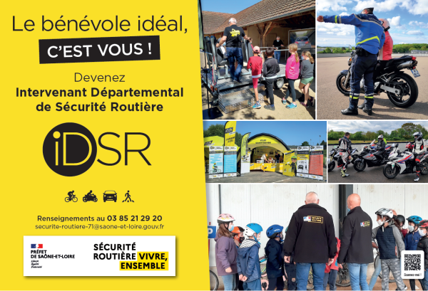 La sécurité routière de Saône-et-Loire recrute des bénévoles !